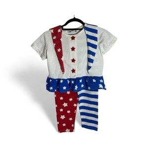 PLAYCLOTHES 80’s vintage Large Patriotic Star and Stripe Kids outfit